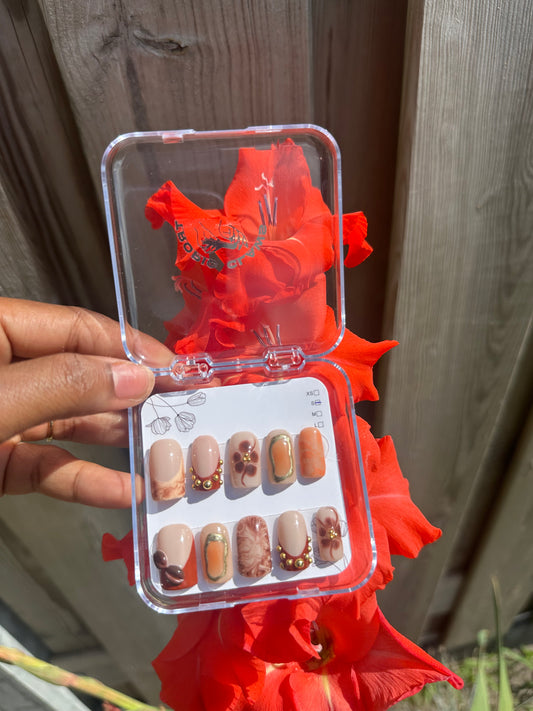 Coffee Nails - Custom Press On Nails